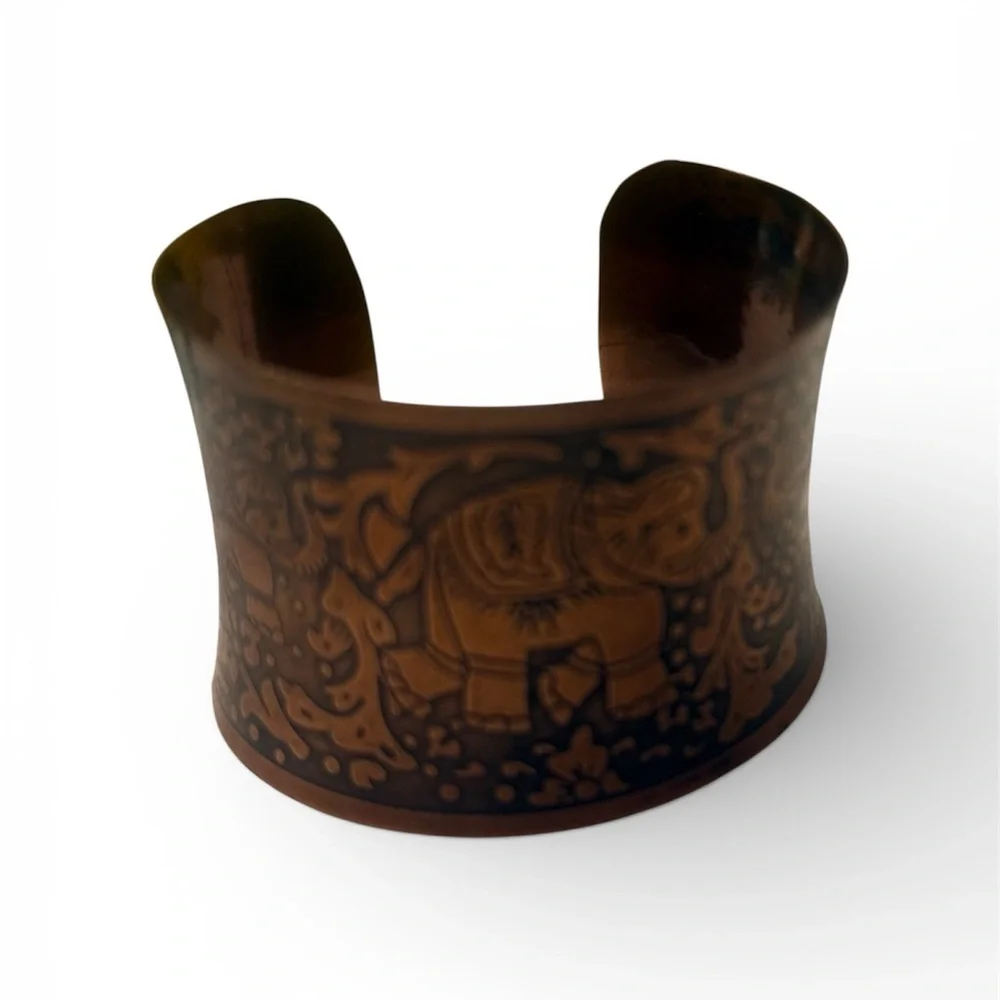 Elegant Silver and Gold Embossed Cuff bundles